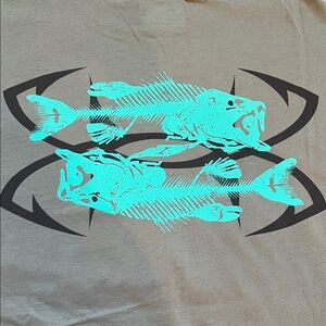 Under Armour Gray T-Shirt with Blue Logo